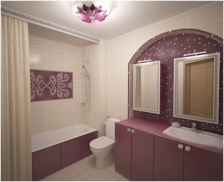 Egy kis fürdőszoba dekorációval 