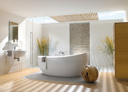 Salle de bain blanche