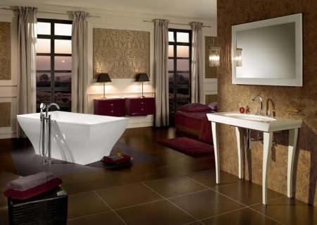 Καφέ αξεσουάρ μπάνιου