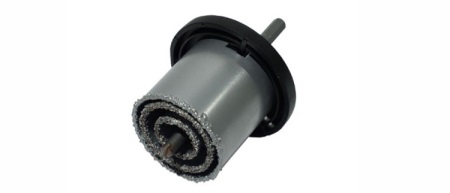 Diamantborrmaskin - borrkrona med rörformad spets