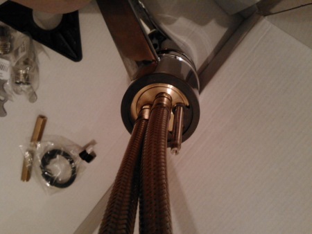 Montage van een wandmengkraan