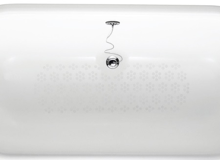 Badkar i gjutjärn med halkskyddad botten