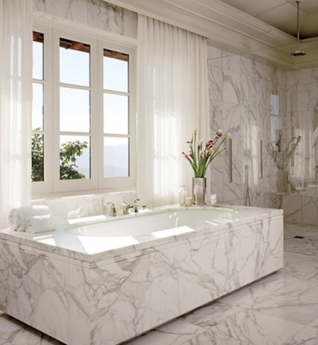 Vbrizgana marmorna kad