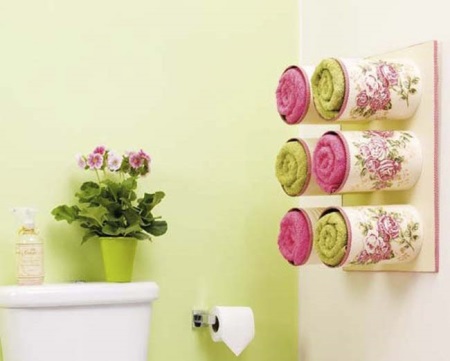 Opbergplaats voor handdoeken