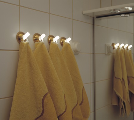 Gloeiende handdoekhaakjes