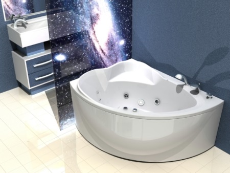 Epäsymmetrinen kylpyamme 1,56x1,2