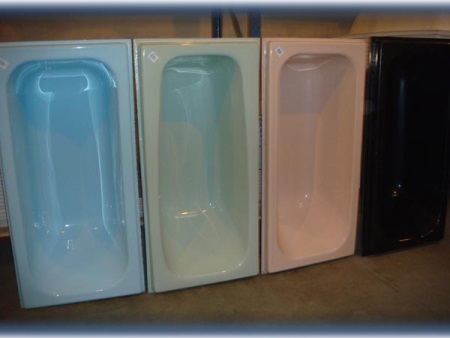 Tipos y colores de bañeras acrílicas