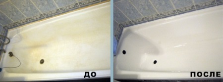 Vonia prieš ir po restauravimo