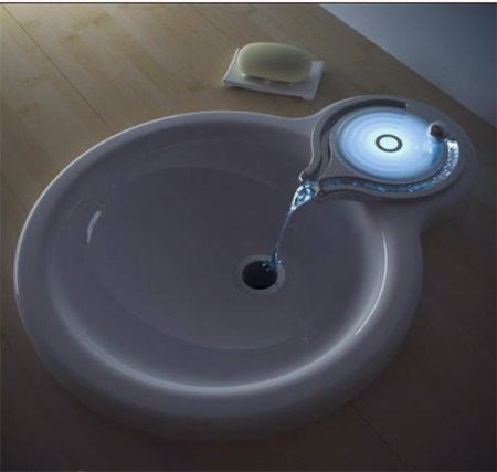 Необичаен смесител с подсветка