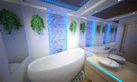 Forudinstalleret badekar