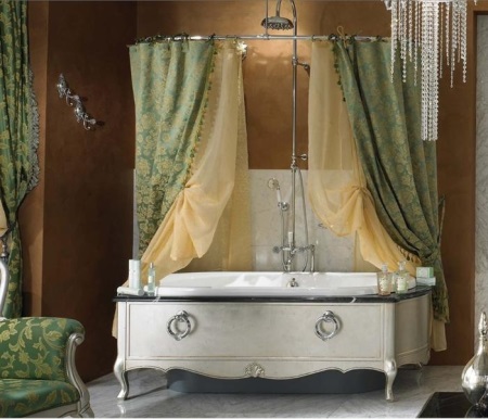 浴槽の足元をインテリアに合わせる