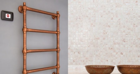 Месингов електрически държач за кърпи