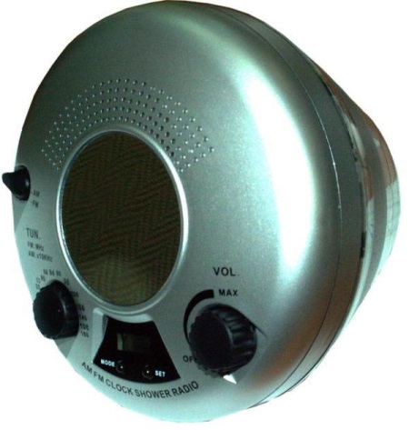 Flytande radio med bakgrundsbelysning