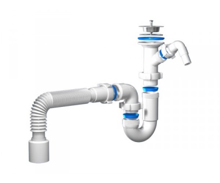 Afløbsrør og afløb til håndvaske