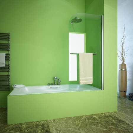 Jednodílná vanová zástěna