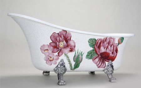 Badkar i gjutjärn på ben