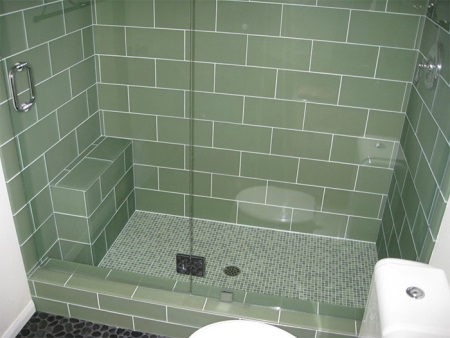 Tiled shower tray