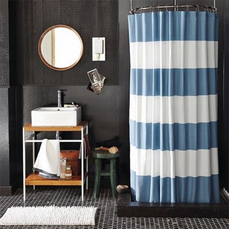 Prefabricated shower curtains