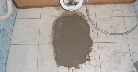 Golvytan efter demontering