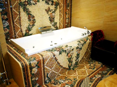 Mosaiikki kylpyhuone mosaiikki kuvio hajallaan mosaiikit