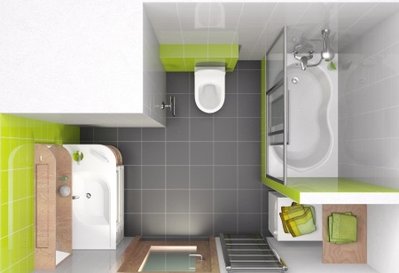 Po prenovi - kombinirana kopalnica in stranišče