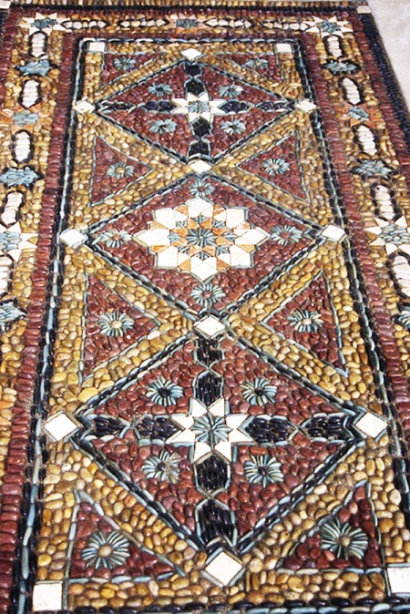 Alfombra de baño de guijarros