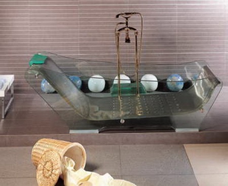 Ejemplo de baño de cristal