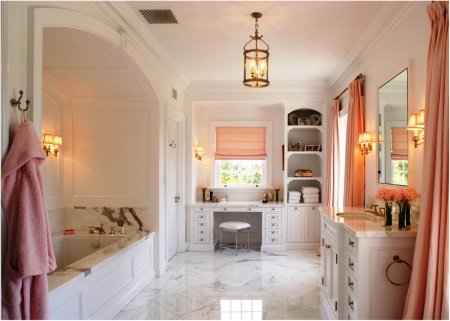 Provansas stila vannas istaba