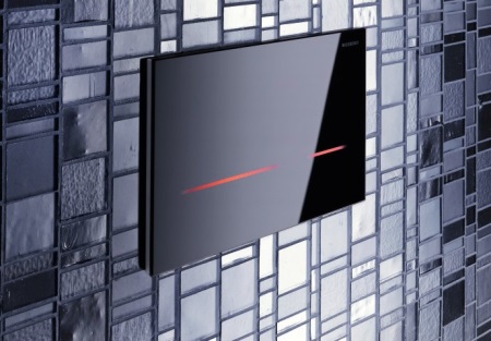 En gumb WC brez dotika