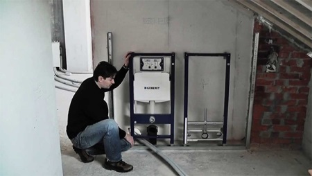 Vnaprej vgrajeni predstenski sistemi za vgradnjo WC-ja in bideja