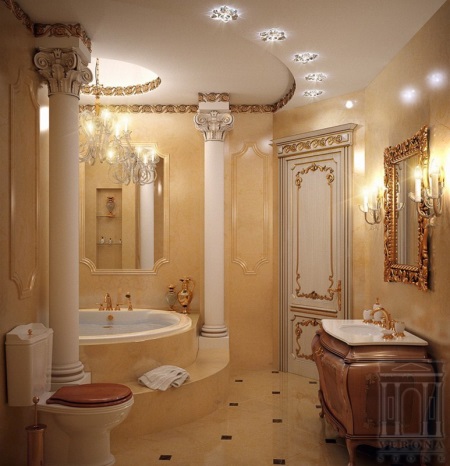 Illuminazione classica del bagno