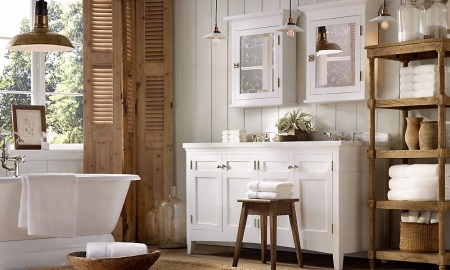 Provence style bathroom - comfort and tranquility