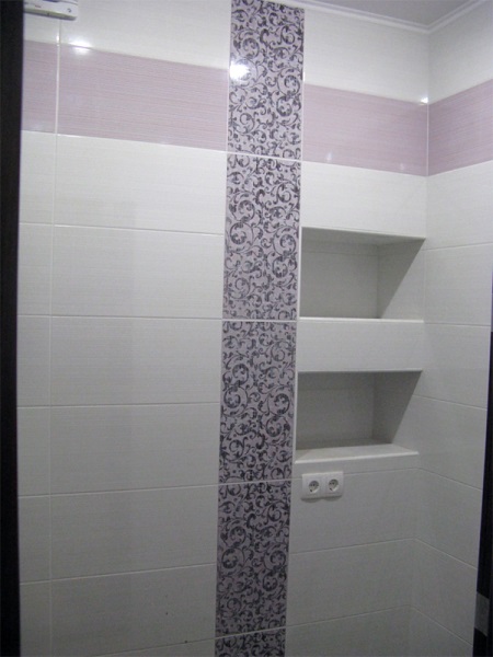 Kipsilevyhyllyt kylpyhuoneessa