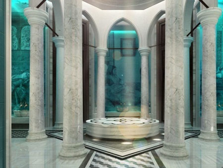 Hammam i marmor