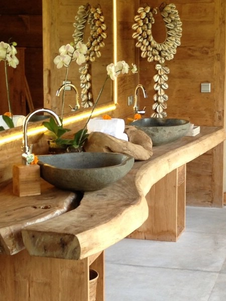 Lesena kad, etnični slog