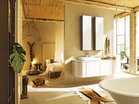 Sodobna lesena kopalnica