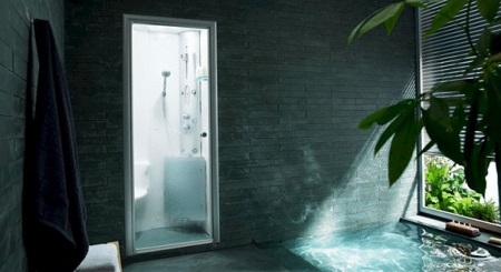 Γεννήτρια ατμού στην καμπίνα ντους