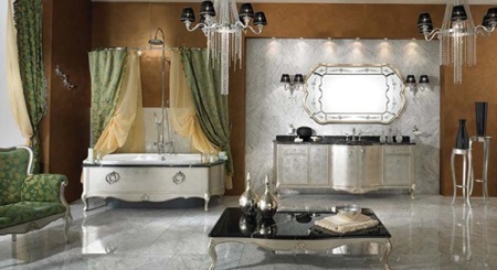 Ευρύχωρο μπαρόκ μπάνιο