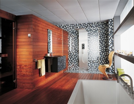 Πλακάκια μαόνι