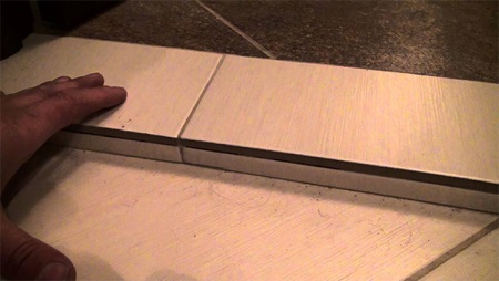 The perfect bathroom threshold