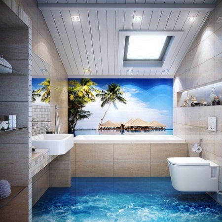 Navtična tla v kopalnici