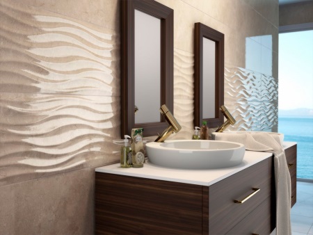 Azulejos limpos e brilhantes