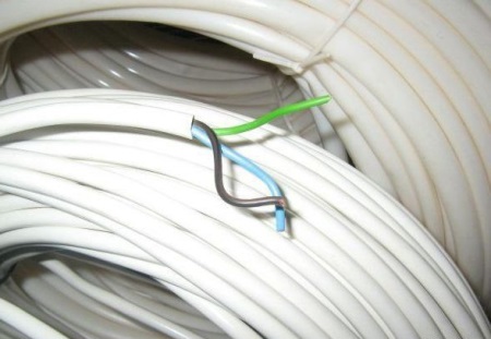 Bobinas de cable para el cableado del baño