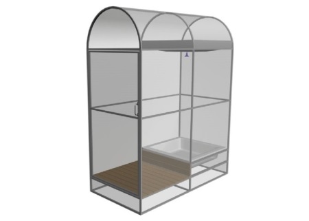 Fasi di lavoro per costruire un box doccia in policarbonato per case di campagna