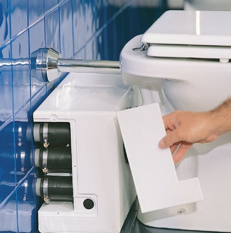 Bomba de trituração de sanitários