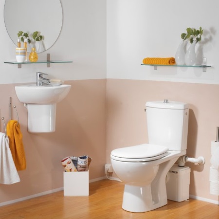 Desenho do triturador de sanitários