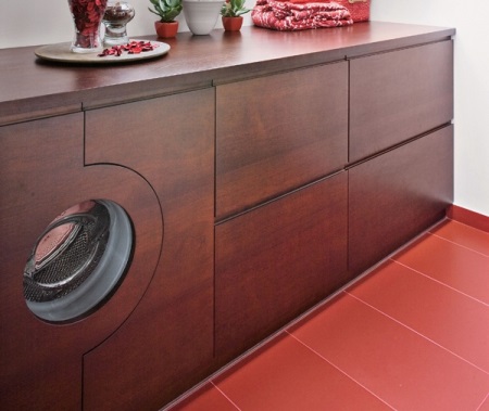 Χαρακτηριστικά των χωνευτών επίπλων μπάνιου για πλυντήρια ρούχων