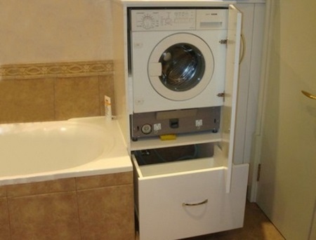 Ντουλάπι πλυντηρίου ρούχων για το μπάνιο σας