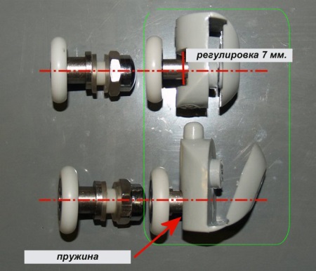 シャワーキャビネットキャスター