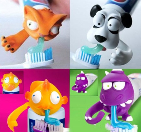 子供用歯磨き粉ディスペンサー